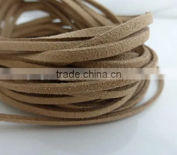 3mm Coffee Brown Micro Fibre Faux Suede Cord Craft Supplies