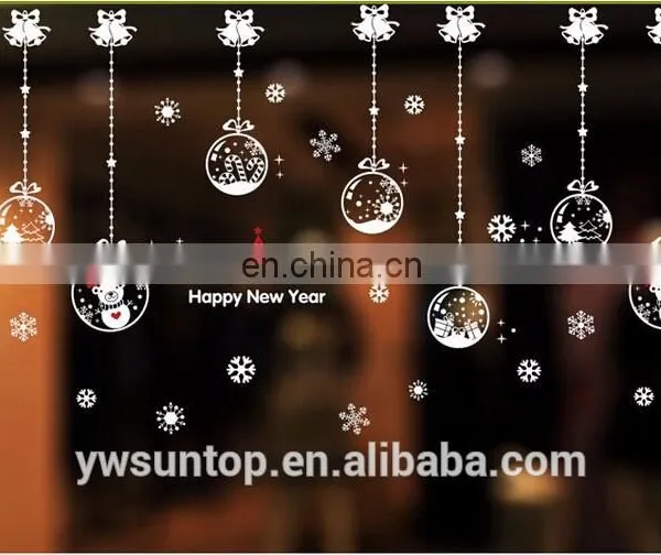 Christmas New Year Ball and Bell Removable Window/Wall Sticker Christmas Decoration photo-4