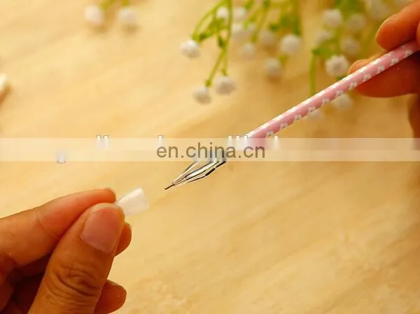 Creative Stationery Black Gel Pen Diamond Head Refills For 0.38mm Office Supplies Flower Printed Gel Pen Refill photo-6