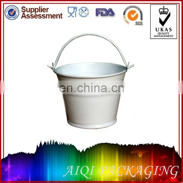 Wholesale Small Decorative Round Metal Mini Tin Buckets
