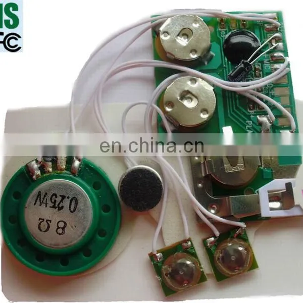 Customized Talking Push Activated Sound Chip for Plush Toy and Doll photo-5