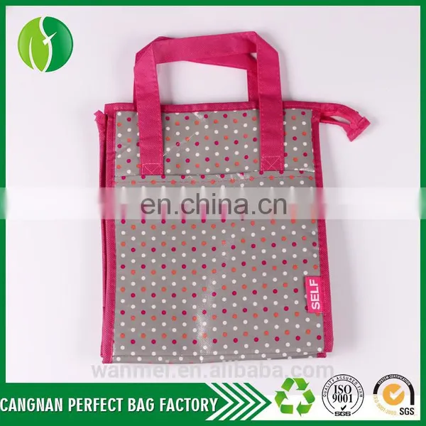 Custom Logo Printing Trendy Cheap Picnic Grocery Insulated Zipper Aluminium Foil Cooler Bag photo-5
