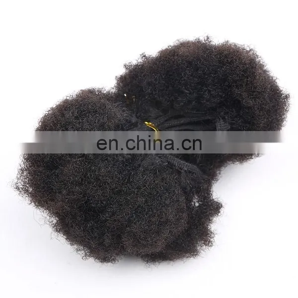 Tight Zigzag Afro Kinky Curly Extensions Sewing to Weft 6''-32'' Available Brazilian Virgin Hair Afro Kinky Curly photo-2