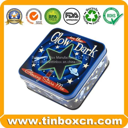 Custom Square Metal Tin Box For Gift Storage photo-2