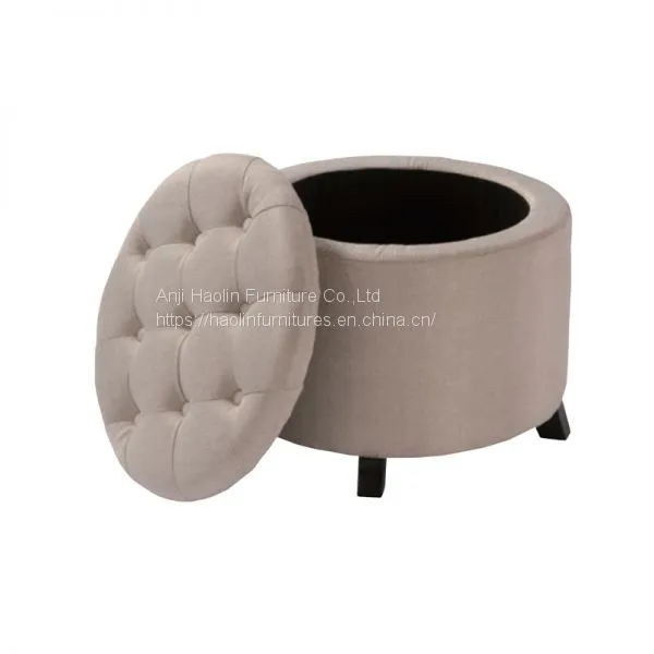 Velvet Ottoman Chair,Hotel Chair,Restaurant Chair,,Living Room Chair With Storage-HL6007 photo-2