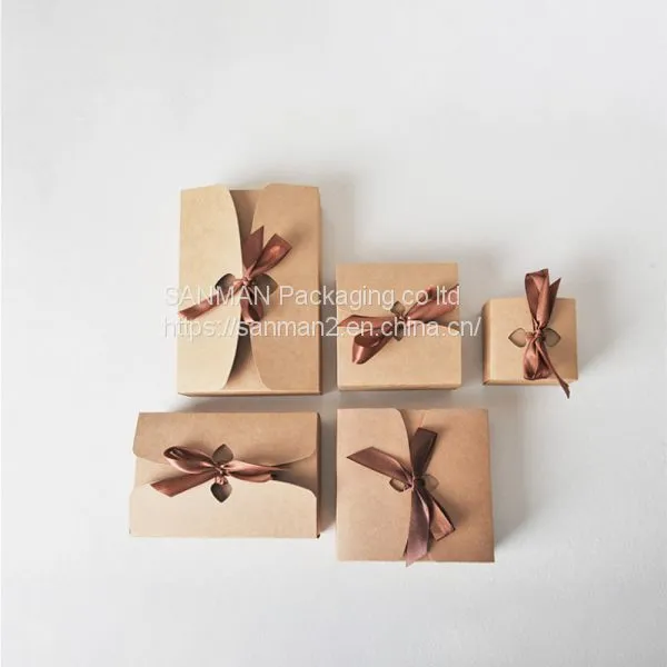 Recyclable custom design cardboard rectangular gift box