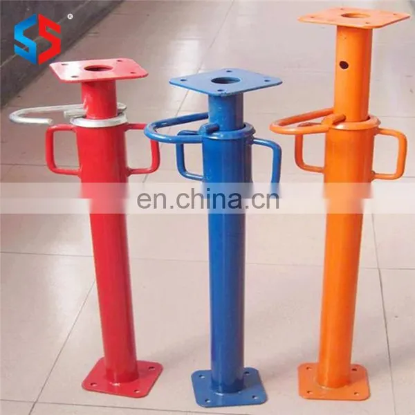 ASP-108 Tianjin Shisheng Telescopic Construction Adjustable Steel Formwork Shoring Props With Square Plate photo-6