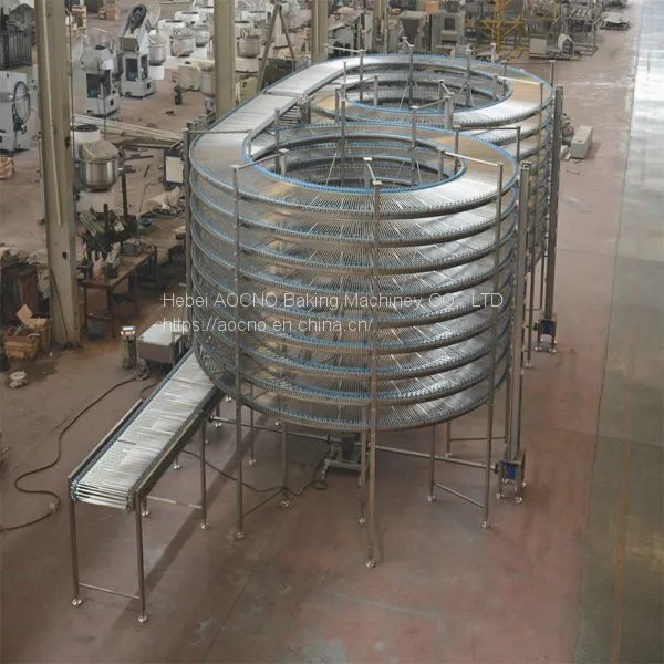 Bread cooling tower,spiral cooling tower baking bread line, bread production line