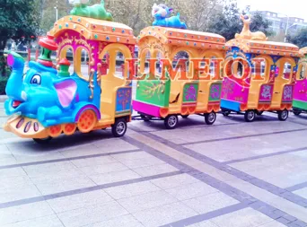 14 Seats Animal Train Funfair Rides Elephant Electric Track Train