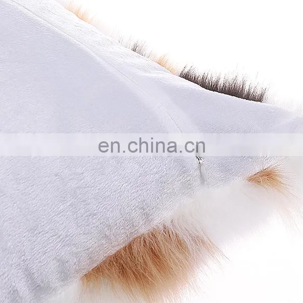 Hot Sale Soft Decor Faux Fur Pillow photo-5