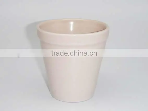 Color White Ceramic Flower Pot photo-2