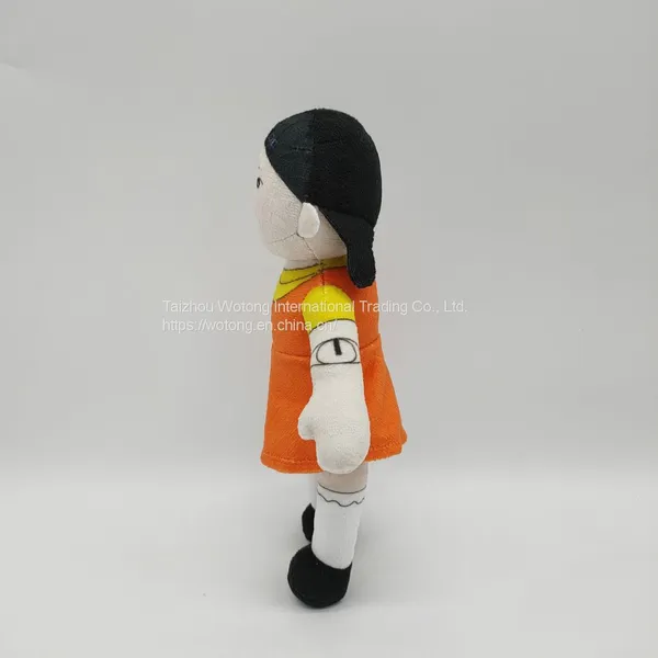 Squid Games Korea TV Character Cartoon Stuffed Ornament Plush Toy 22cm Girl Doll photo-2