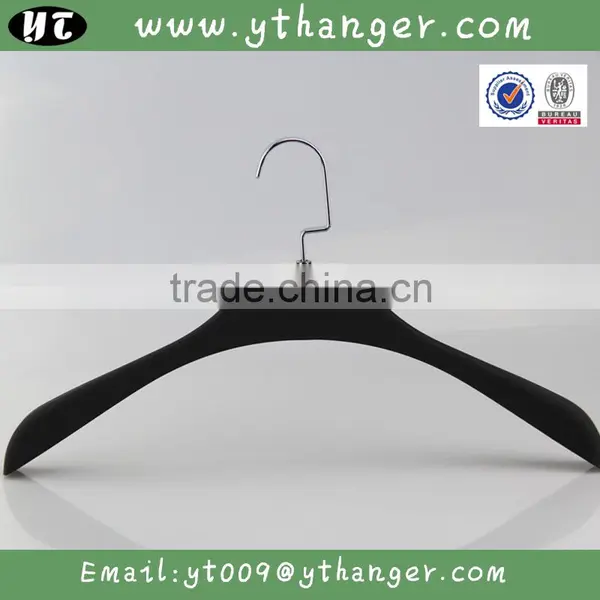 HA6935 Black Plastic Non Slip Hanger Adults Coat Hanger photo-5