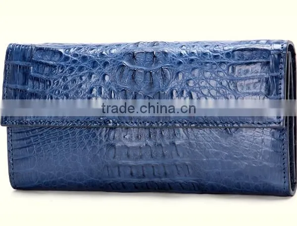 High Quality Ladies Evening Clutch Bag Crocodile Pattern Leather Wallet Massager Bags for Women photo-3