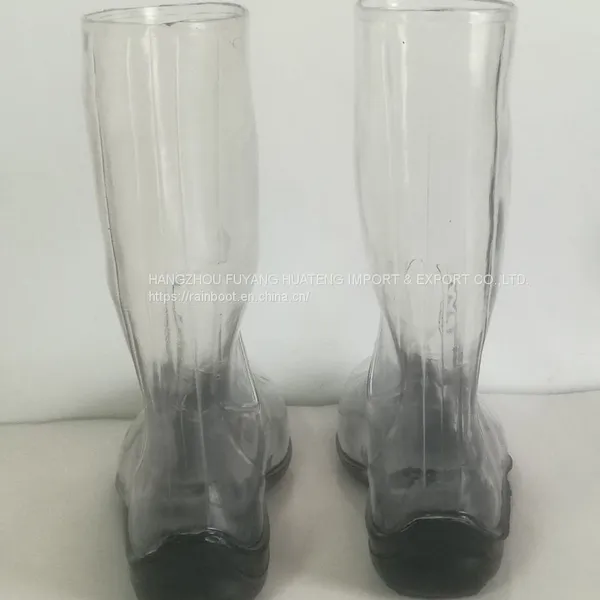 Transparent Women Rain Boots,Fashion Transparent Ladies Boots,Transparent Lady Boots,Female Rain Boots photo-3