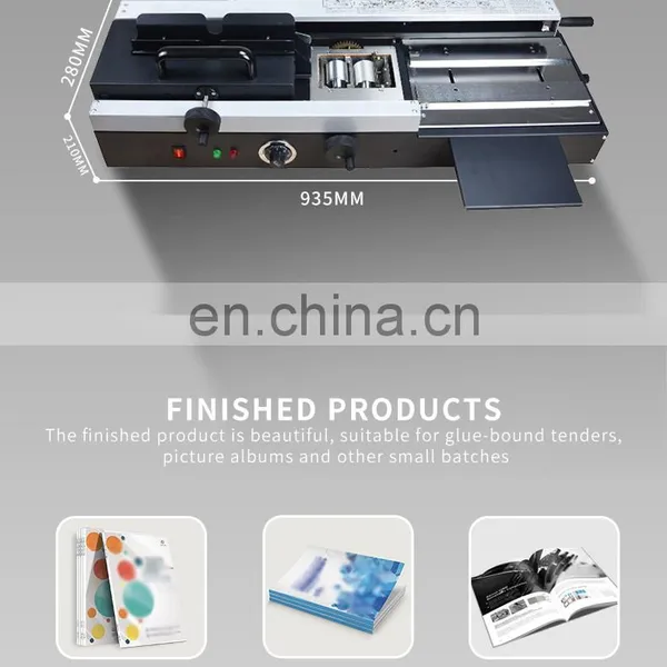 SBM-50D A4 High Quality Glue Binding Machine Binder With Hot Melt Colloidal Particles photo-3