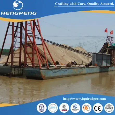 Streamlined Design China Chain Bucket Gold Mining Dredger for Efficient Operations photo-3