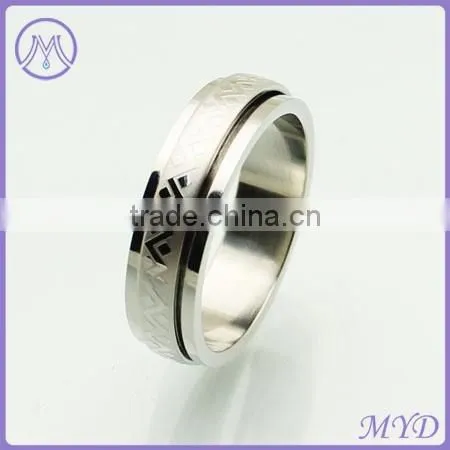 China Factory Classic Design Metal Stainless Steel Finger Band Ring photo-2