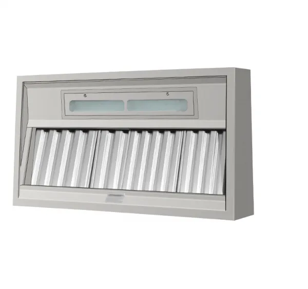 Luxury Square Commercial Kitchen Fume Extraction Hood for Large Catering