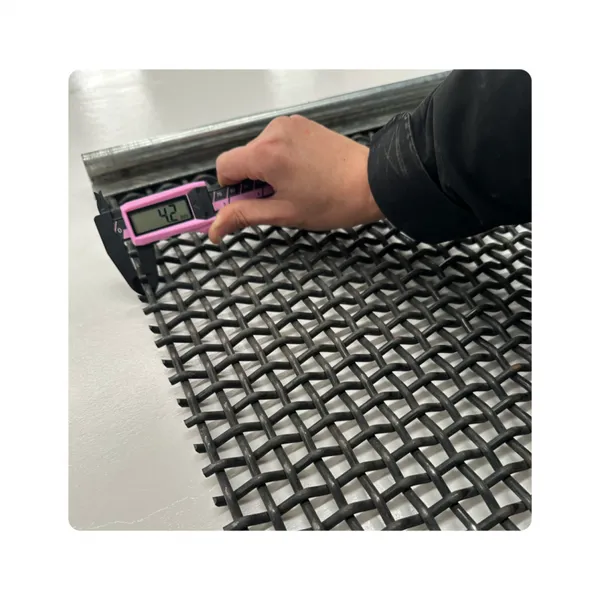 Plain Weave Wear Resistant Manganese Steel Wire Crimp Mesh Screen Vibrating Screening for Mining / Coal Washing photo-2
