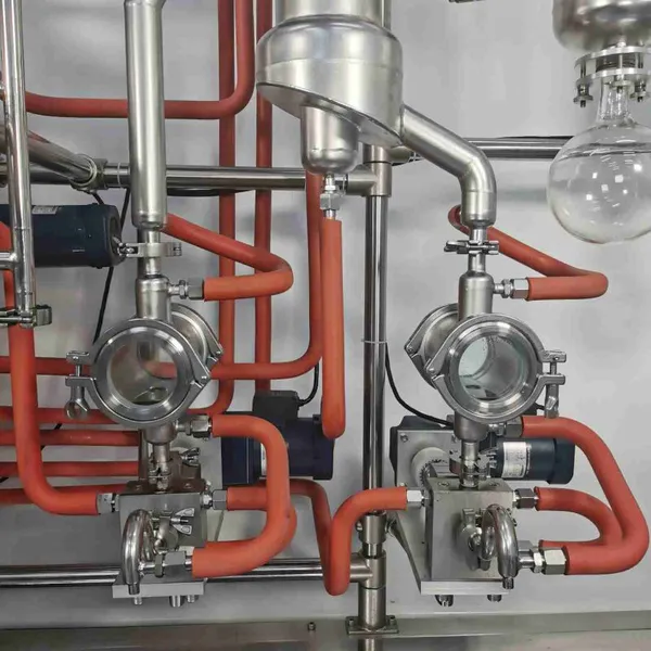 SS304/SS316L Recovery Tower Alcohol Distill Ethanol Solvent Lab Scale Distillation Column Vacuum Distillation Electric Provided photo-6