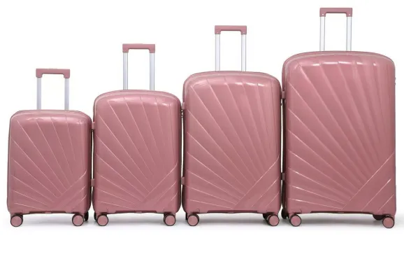 2026new Design PP Luggae 4pcs Set Trolley Bag pp Rolling Wheel Case