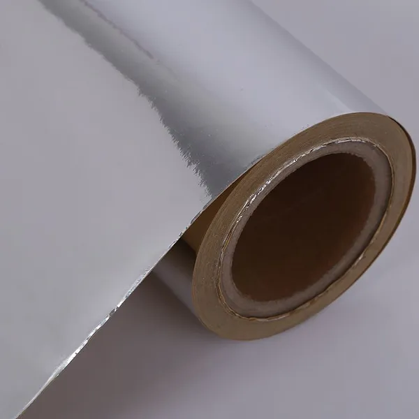 50mic Silver PP BOPP Self Adhesive Label Stock Jumbo Roll Water Based Acrylic Glue Glassine Liner photo-5
