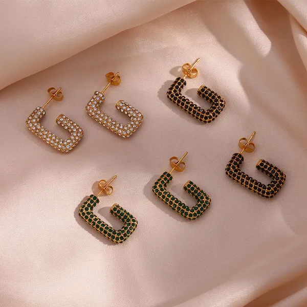 Stainless Steel Earrings Set 4 Styles Mixed Bulk Pack 100 Pairs Wholesale Factory Direct Price photo-2