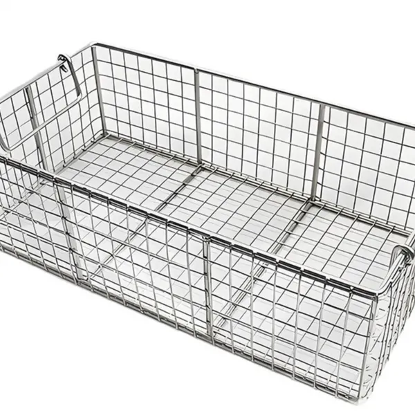 Stainless Steel Mesh Basket for Parts Cleaning, 304 Grade, 0.5mm Wire, 1mm Opening, Industrial photo-4