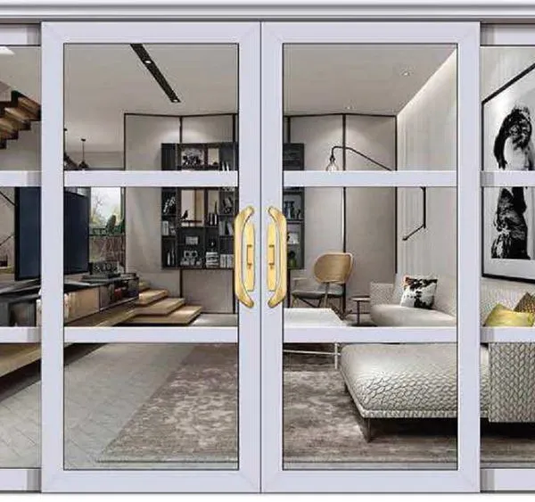 SUNFREE 90 Series Thermal Break Aluminum Horizontal Sliding Door, Custom Balcony Patio Glass Door