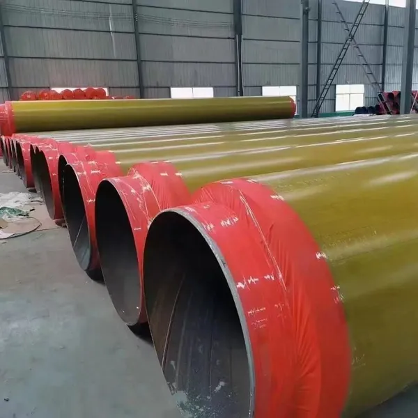 High Temperature Resistant Steel Jacket Steam Insulation Pipe Rock Wool Insulated Pipe For Power Plant Steam Network photo-3