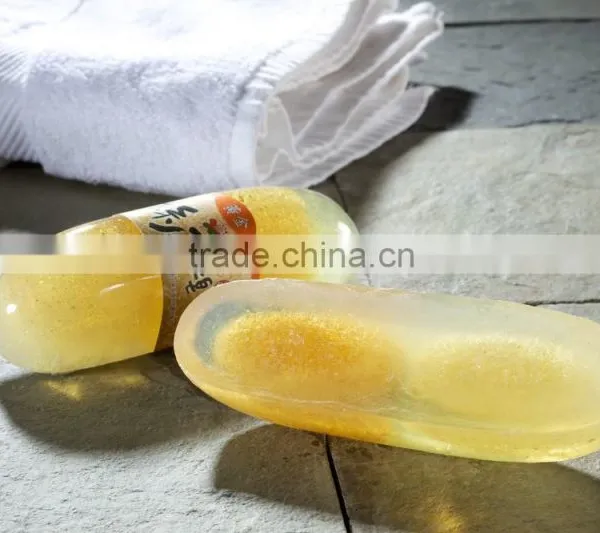 Soap for Skin Rashes Best Skin Whitening Golden Loofah Bath Soap photo-3