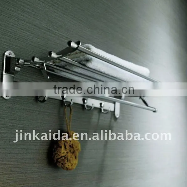 Stainless Steel Towel Rack Collapsible Towel Rack H-007A Fold up Towel Rack, Movable Towel Rack