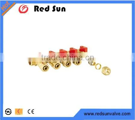 HR1050 Factory Manufacture Forged Brass Water Pex Pipe Manifold photo-2