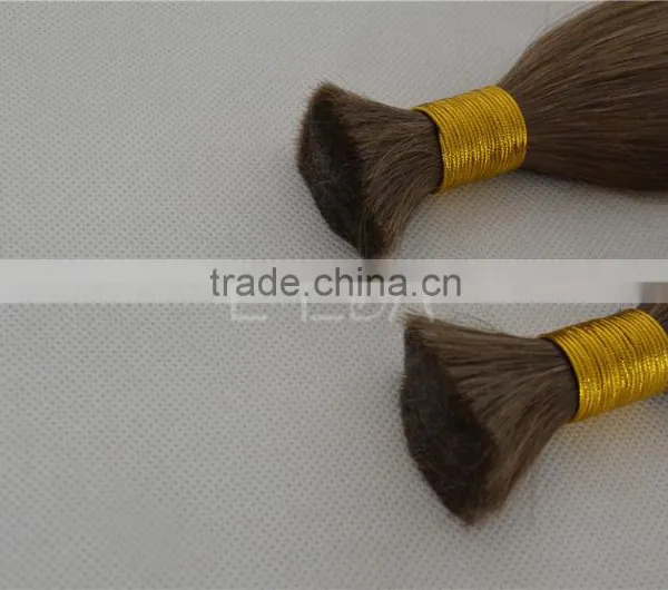 Russian Human Hair Braiding Hair Bulk no Weft for Wig Making photo-3