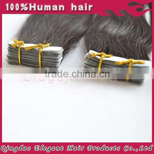 Brazilian Silver Hair 40 Pieces/bag Tape Hair Extension,no Tangling no Shedding,100%virgin Human Hair photo-2