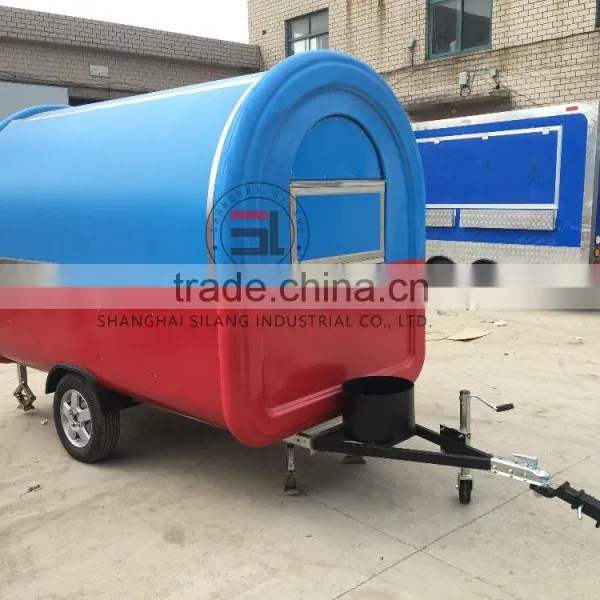 Red and Blue Mobile Food Trailer Food Truck Multi-functional Mobile Food Trucks Mobile Food Carts Can be Customized Food Trucks photo-3