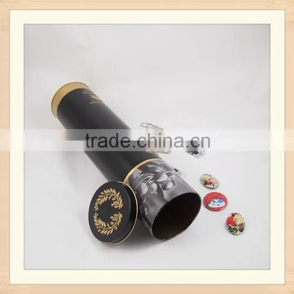 Metal Round Cylinder Packaging Box for Wine photo-5