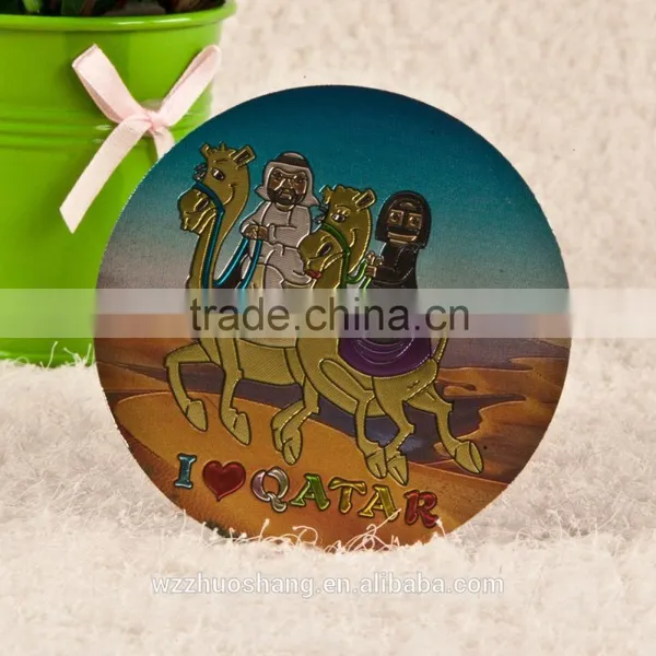 Custom Fine High Quality QATAR Aluminum Foil Fridge Magnets photo-3