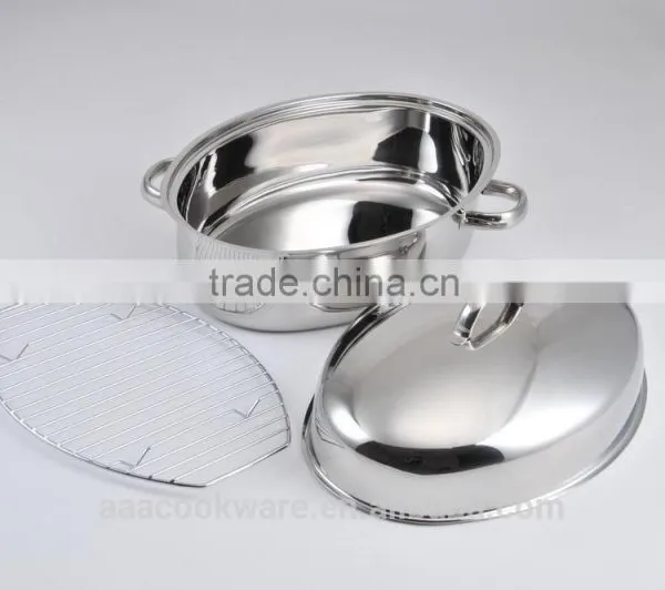 Stainless Steel Oval Roaster / Hard Anodized Roaster photo-6
