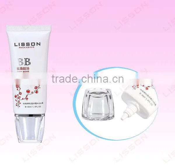 25ml to 60ml Cosmetic Container With Transparent Acrylic Cap for BB Cream
