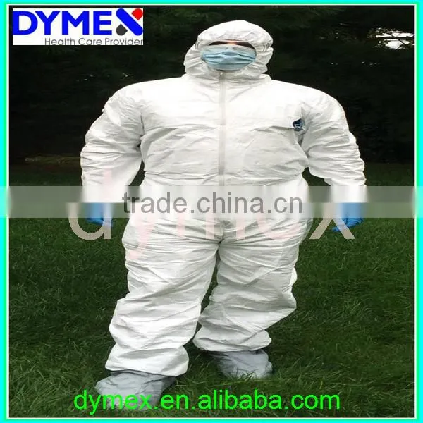 Disposable White Polypropylene PP Nonwoven Coverall photo-2