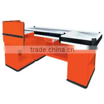 Trade Assurance New Design Cashier Stand for Supermarket JS-CC01, Cashier Counter for Sale photo-6