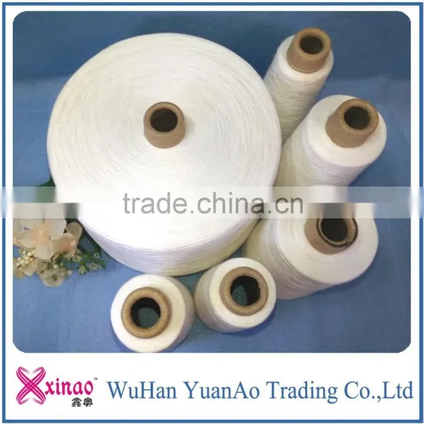 Wholesale Virgin Raw White Paper Cone Polyester Yarns Price photo-2
