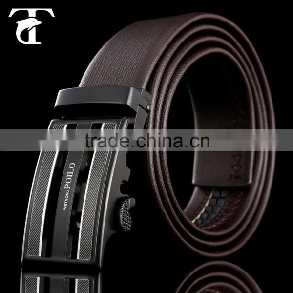 Men Luxury Metal Letters Anti-allergy Automatic Buckle Belt photo-3