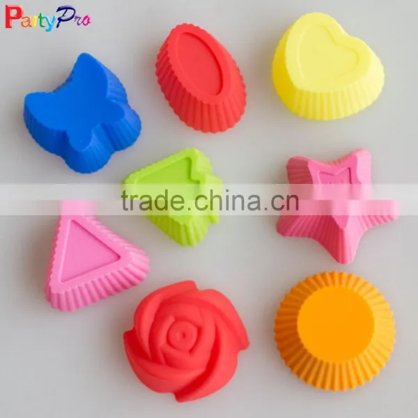 Flexible Silicone Cake Molds for Cake Colorful Silicone Cupcake Molds photo-2