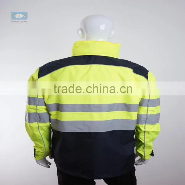 EN 343 EN 471 Waterproof and Breathable Reflective Running Jacket photo-3