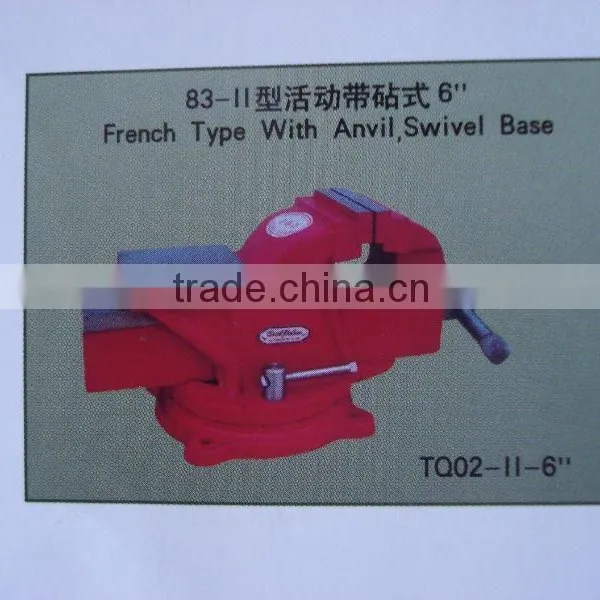 Red Surface Heavy Duty CASTING STEEL BENCH VICE photo-2