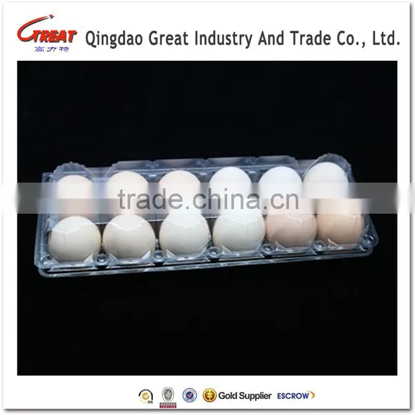 Clamshell Packaging Plastic Eggs Container Plastic Quail Egg Container 10/12 Acounts Holes photo-6