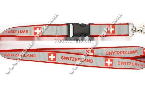 20mm reflective lanyard/polyester lanyard